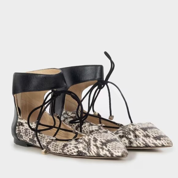 Jimmy Choo Jimmy Choo - Python leather ballerina flats - Picture 5 of 13